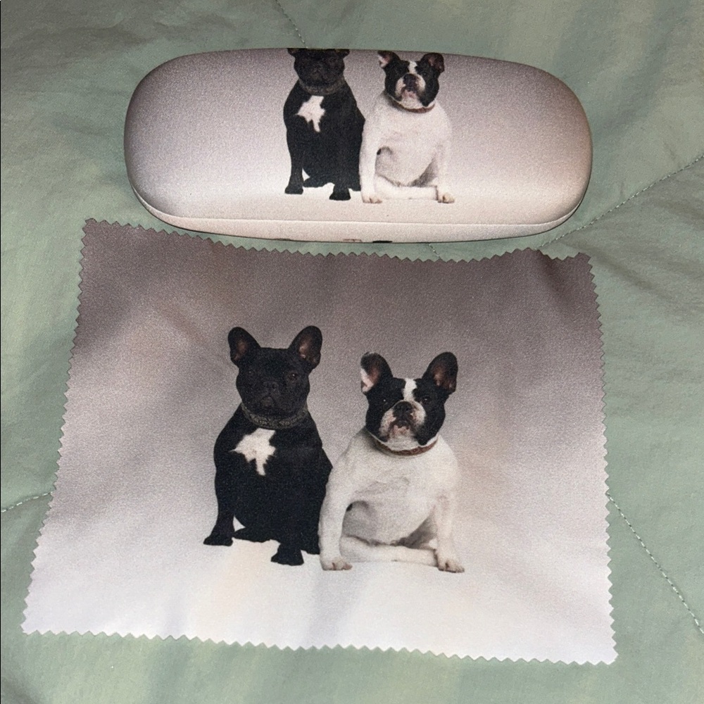 Stylish Black and White Sunglasses Case